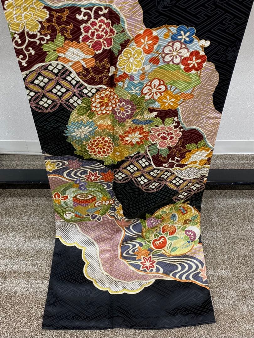 振袖 豪華 金駒 金彩 紋意匠 身丈177cm 撥水加工済 トールサイズ