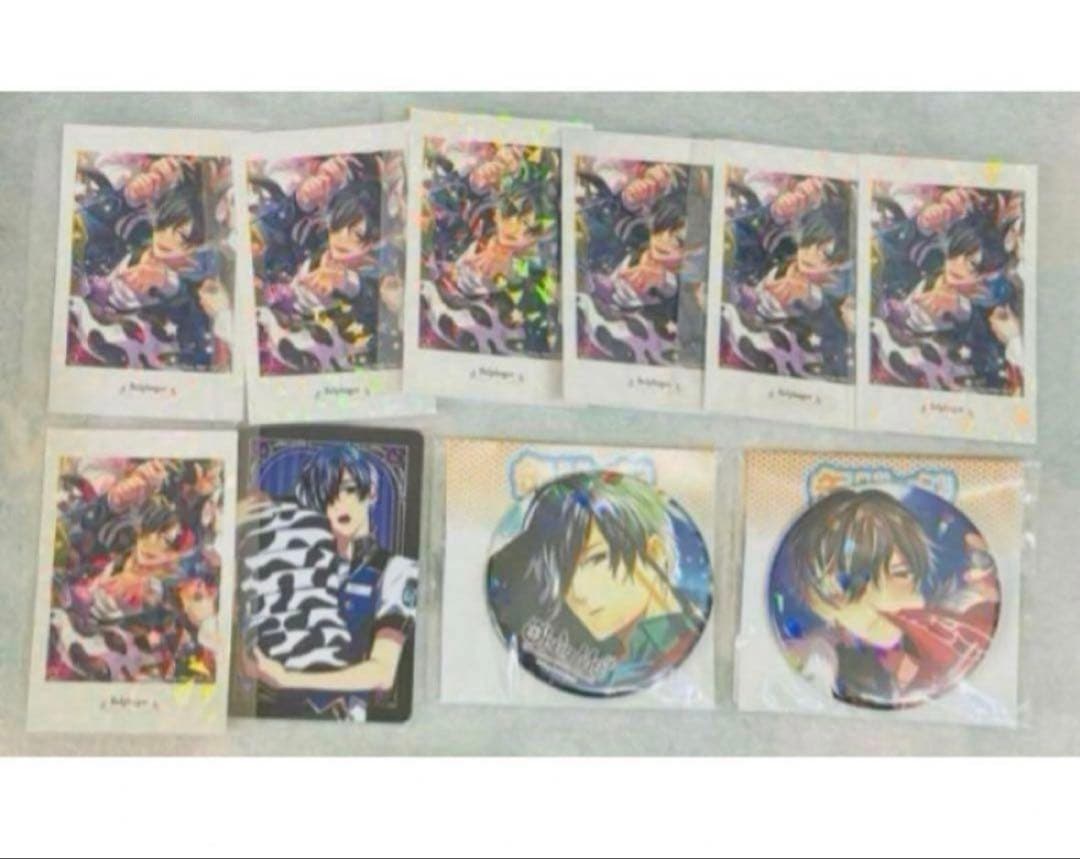 おべいみー　ベルフェゴール　ホロチェキ7枚　ボイスカード　ホロ缶バッジ2個