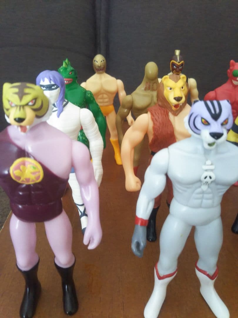 希少　タイガーマスク　ソフビ　11体　セット売り（当時モノ）