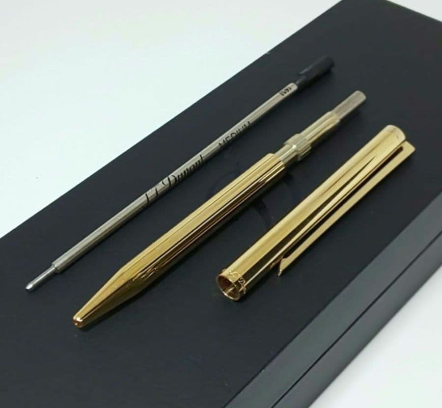 【未使用】S.T.Dupont デュポン ボールペン&シャープペン ゴールド
