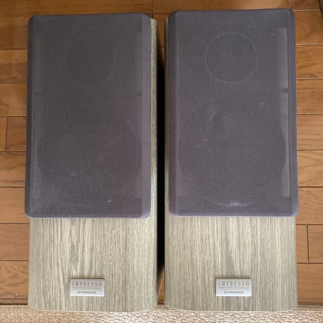 Pioneer スピーカー S-J7 ペア 木目（グレー系）