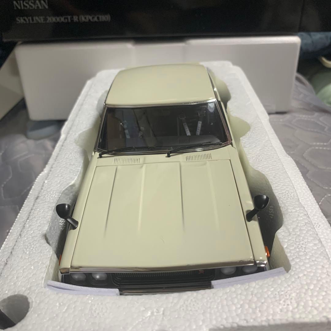 新品未使用京商 箱付1/18ケンメリ2000GT-R (KPGC110)ミニカー