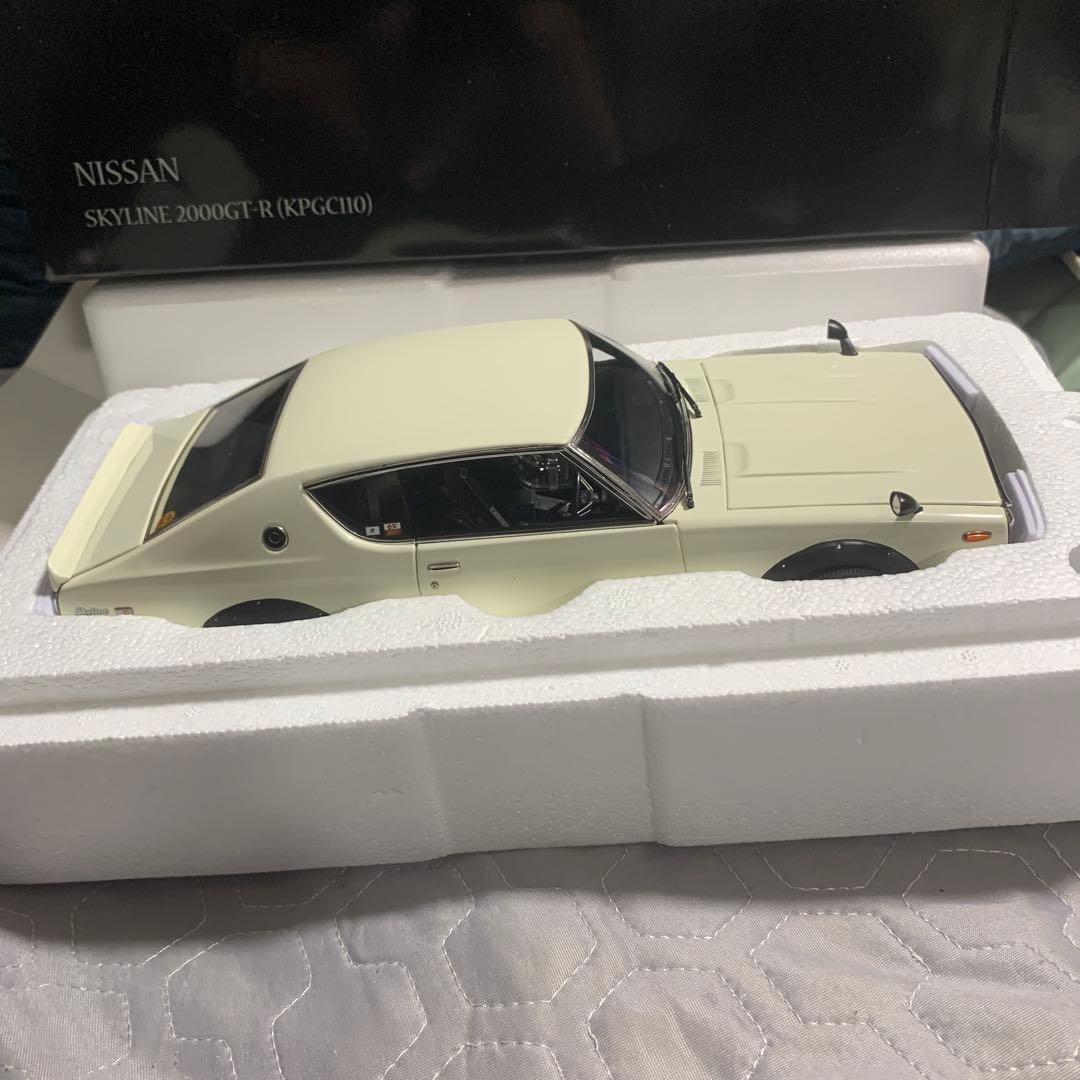 新品未使用京商 箱付1/18ケンメリ2000GT-R (KPGC110)ミニカー
