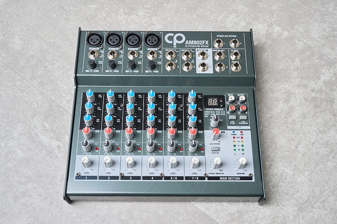 CP AM802FX 8チャンネルミキサー