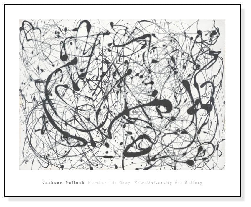 額装済/Number 14 Gray（ジャクソン ポロック）pollock