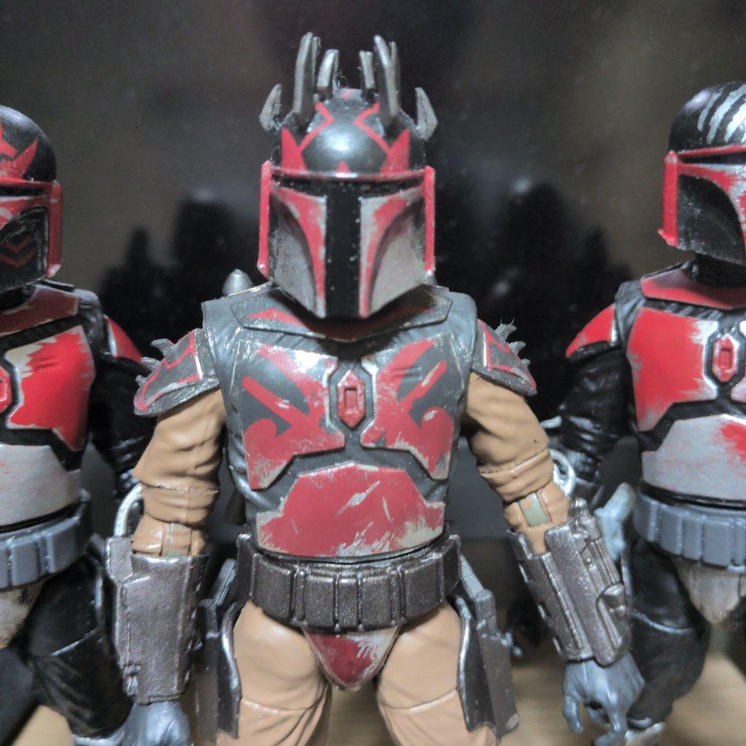 スターウォーズ　６インチ　マンダロリアン リペイント　カスタム　３体