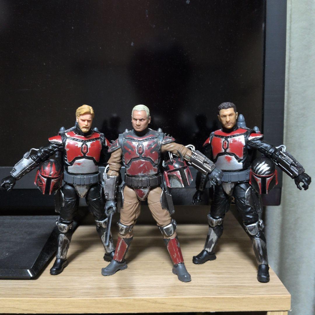 スターウォーズ　６インチ　マンダロリアン リペイント　カスタム　３体