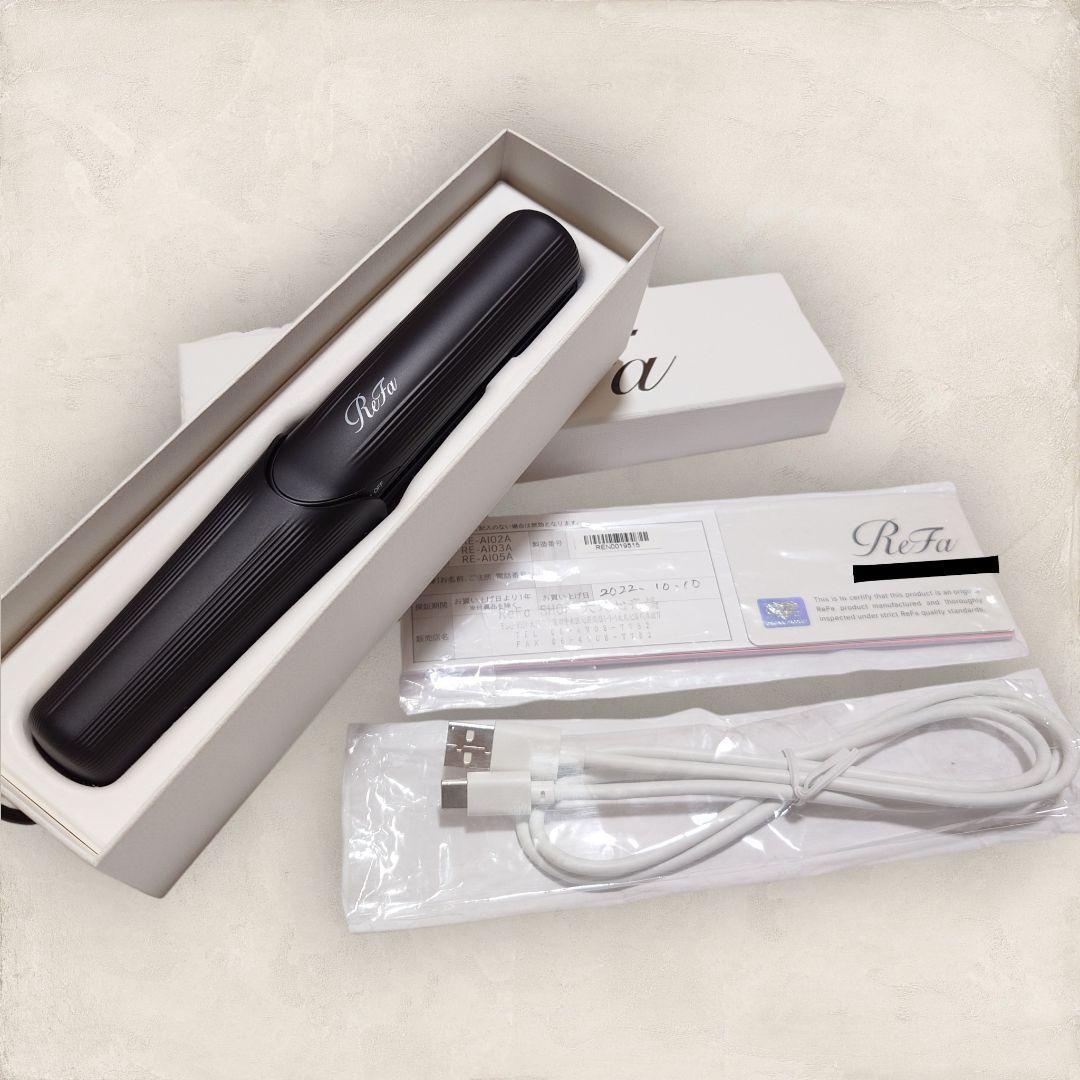 ✨本体極美品✨ リファ フィンガーアイロン ブラック RE-AI03A ReFa
