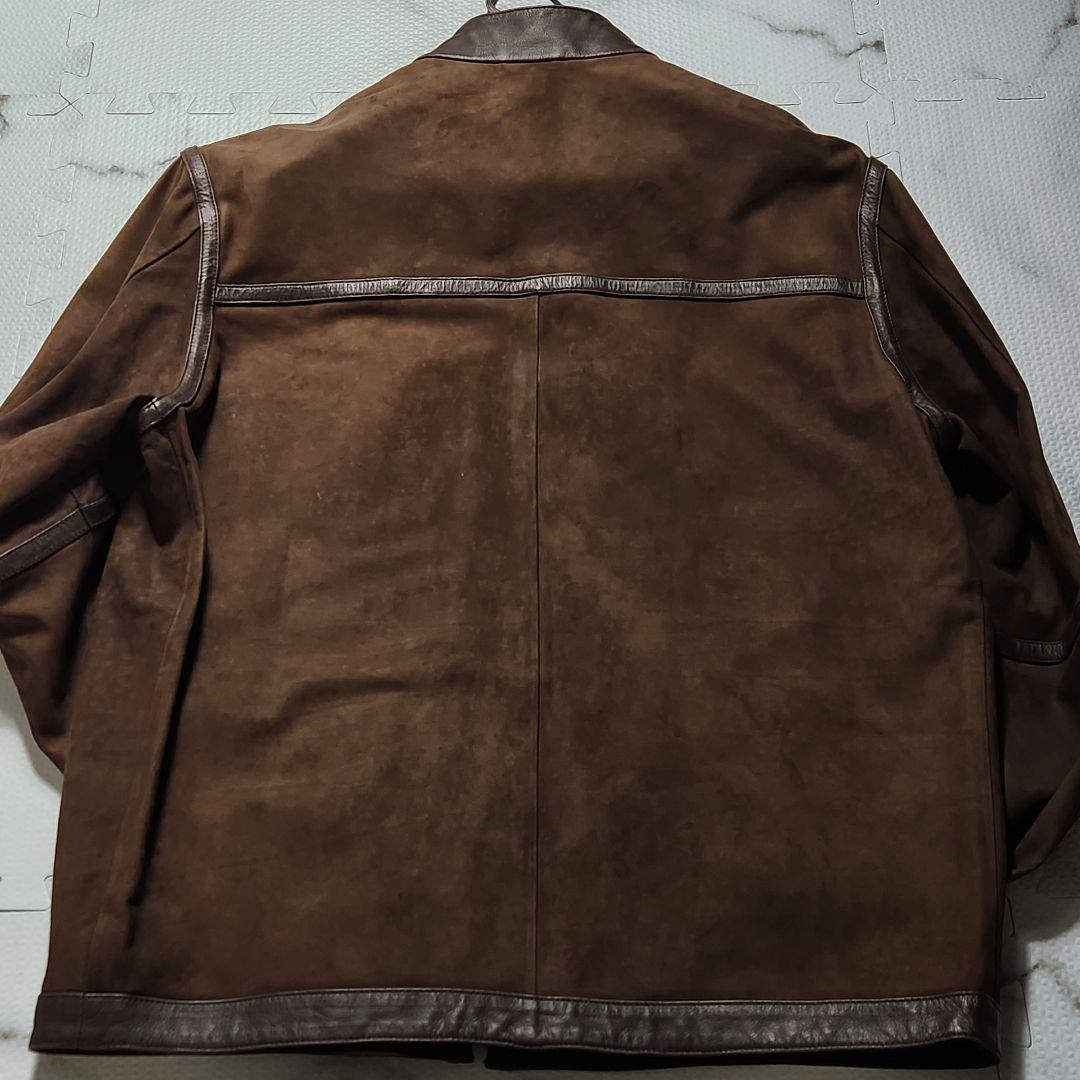 最高級イタリア製✨dunhill ライダースジャケット ラムレザー 羊革