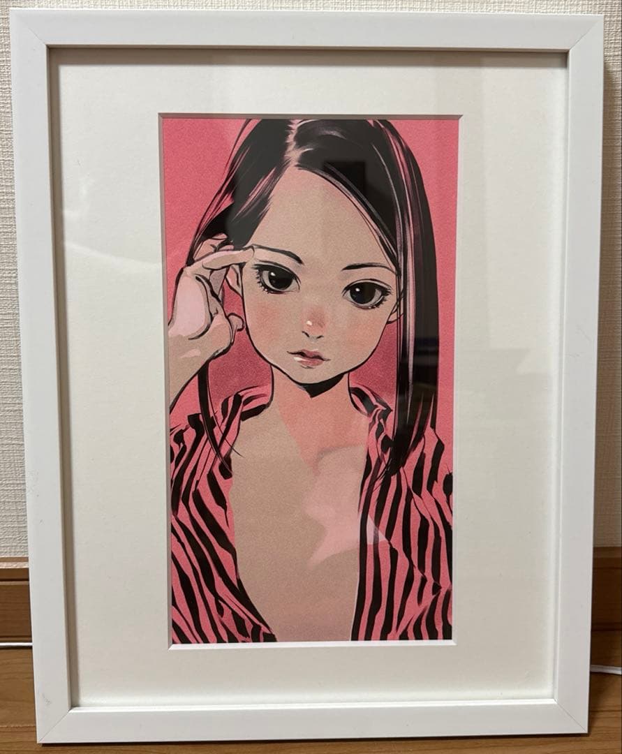 額装済　中古使用済　古塔つみ　リトグラフ　アート