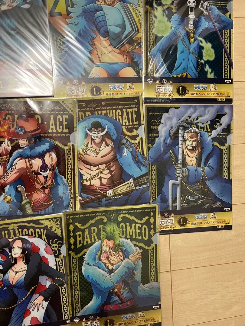 ワンピースone piece 一番くじ　20th クリアファイル　コンプリート