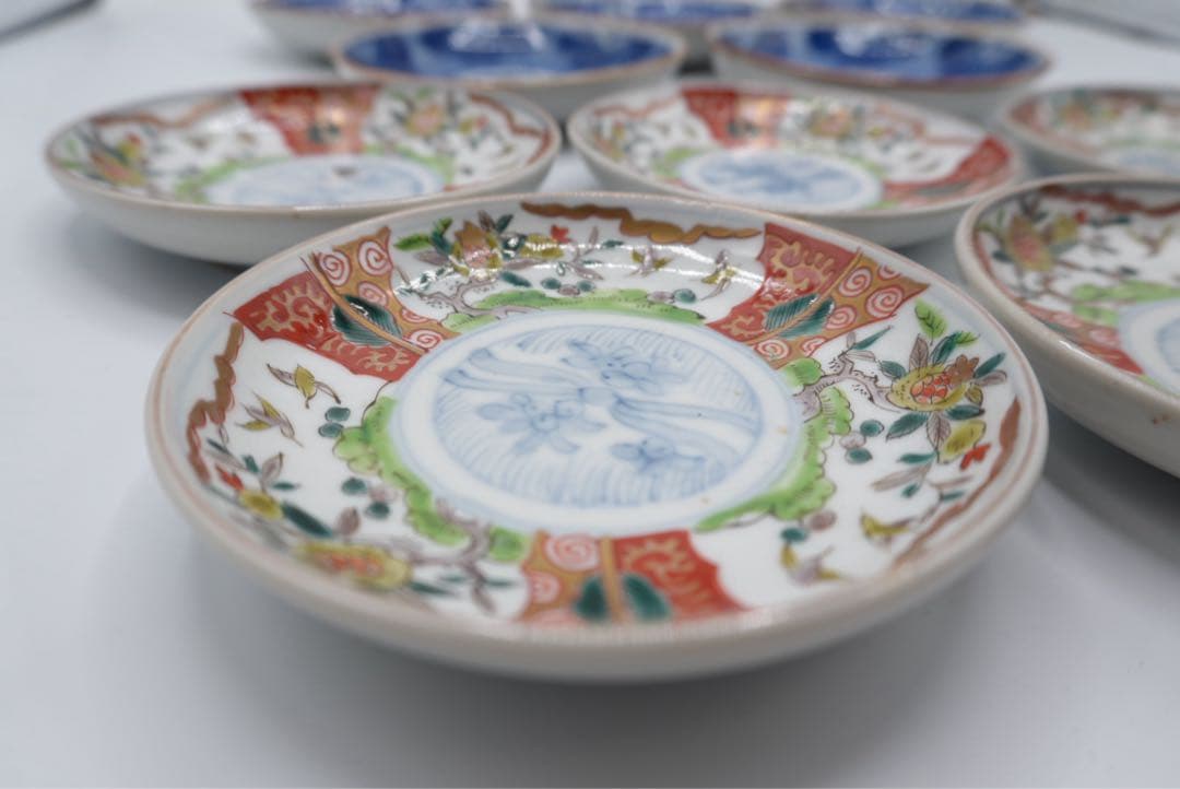 古伊万里皿　明治時期　10枚セット　小皿