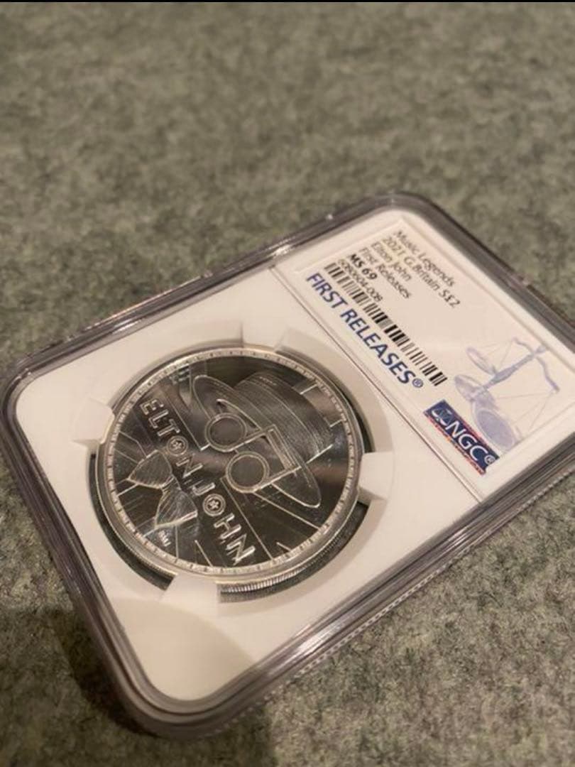 2021年　エルトンジョン　銀貨　NGC MS69 ファーストリリース