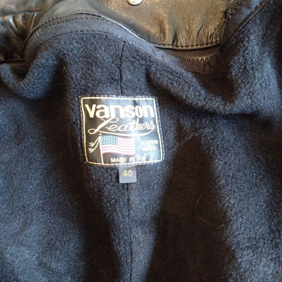 VANSON MODEL F RIDERS JACKET ライダース 40