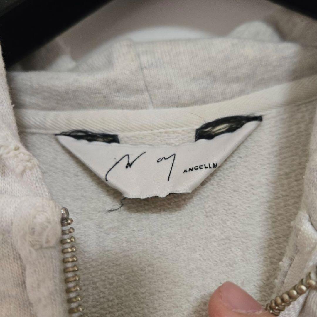 トップス ANCELLM 24AW CRASH ZIP HOODIE size2