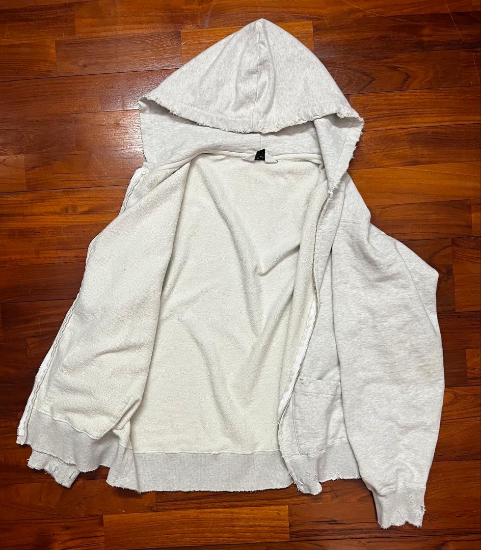 トップス ANCELLM 24AW CRASH ZIP HOODIE size2
