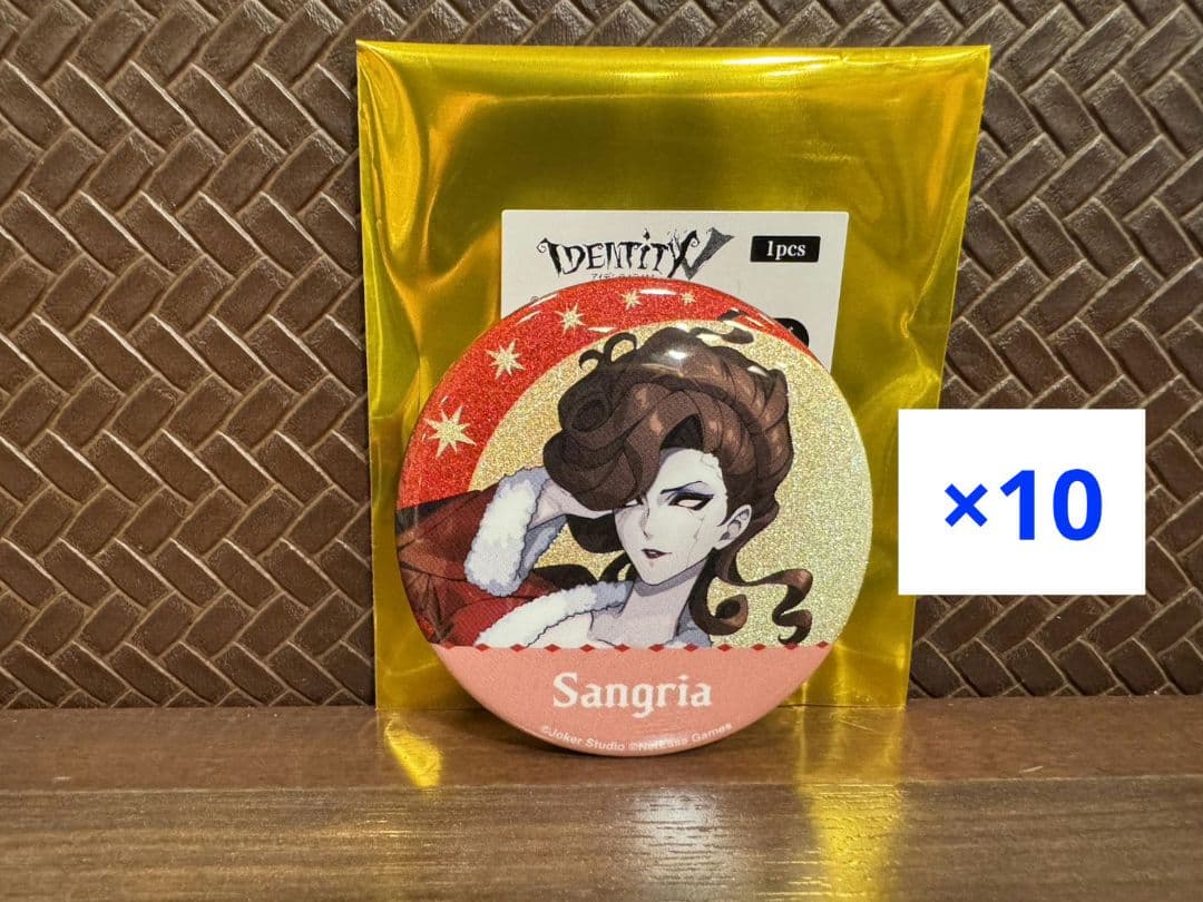 第五人格 湯めぐりの怪 温泉　グリッター缶バッジ　オペラ歌手　サングリア　10個