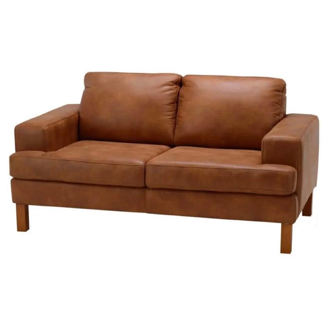 NOCE ソファNEW NEST 2人掛け 茶色 椅子　ヴィンテージ チェア