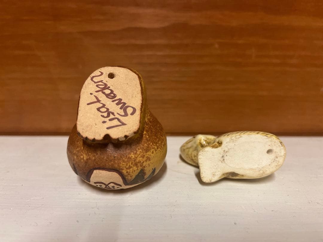 【希少】Lisa Larson リサ・ラーソン　ライオン　キツネ　置物　オブジェ