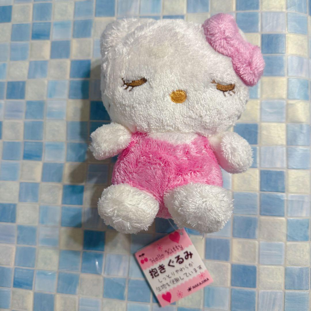 サンリオ　ハローキティ　まつげ　眠り　抱きぐるみ　Sサイズ　2009年製