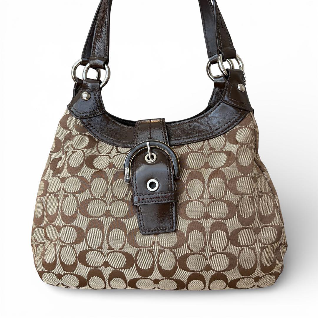 未使用に近い　Coach　ショルダーバッグ　ソーホー　シグネチャー　F17094