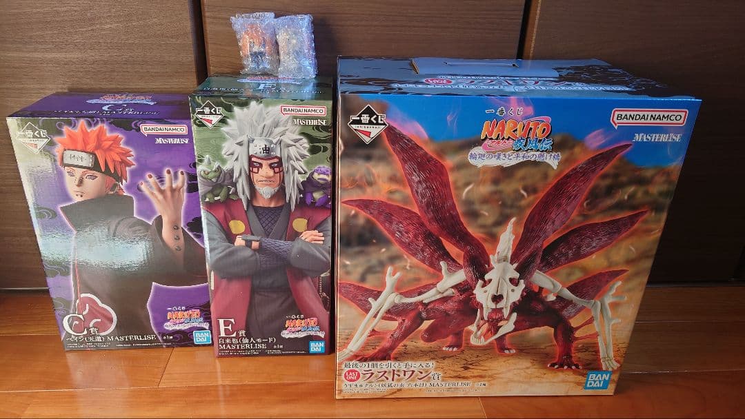 一番くじ NARUTO C賞 ペイン E賞 自来也 ラストワン賞 ナルト妖狐の衣