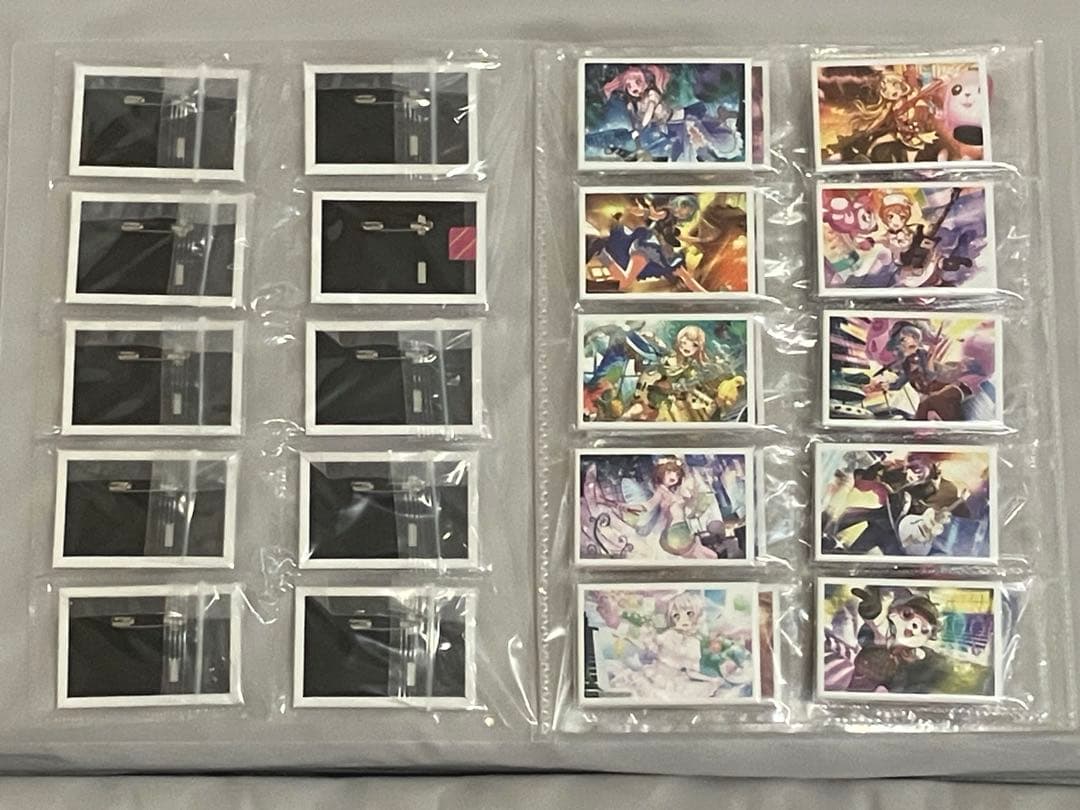 バンドリ　2018年　カフェ　スクエア缶バッジ　フルコン　ピック型缶バッジ