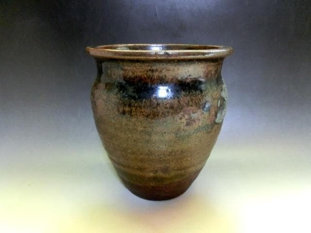 壷■古丹波焼 古壷 時代物貫入花器（江戸期）古壺 古美術 時代物 骨董品■