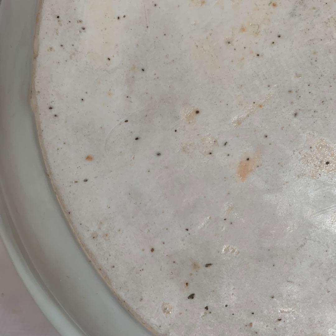 染付鉢 清朝期 山水閣楼 25cm 唐物 青花皿