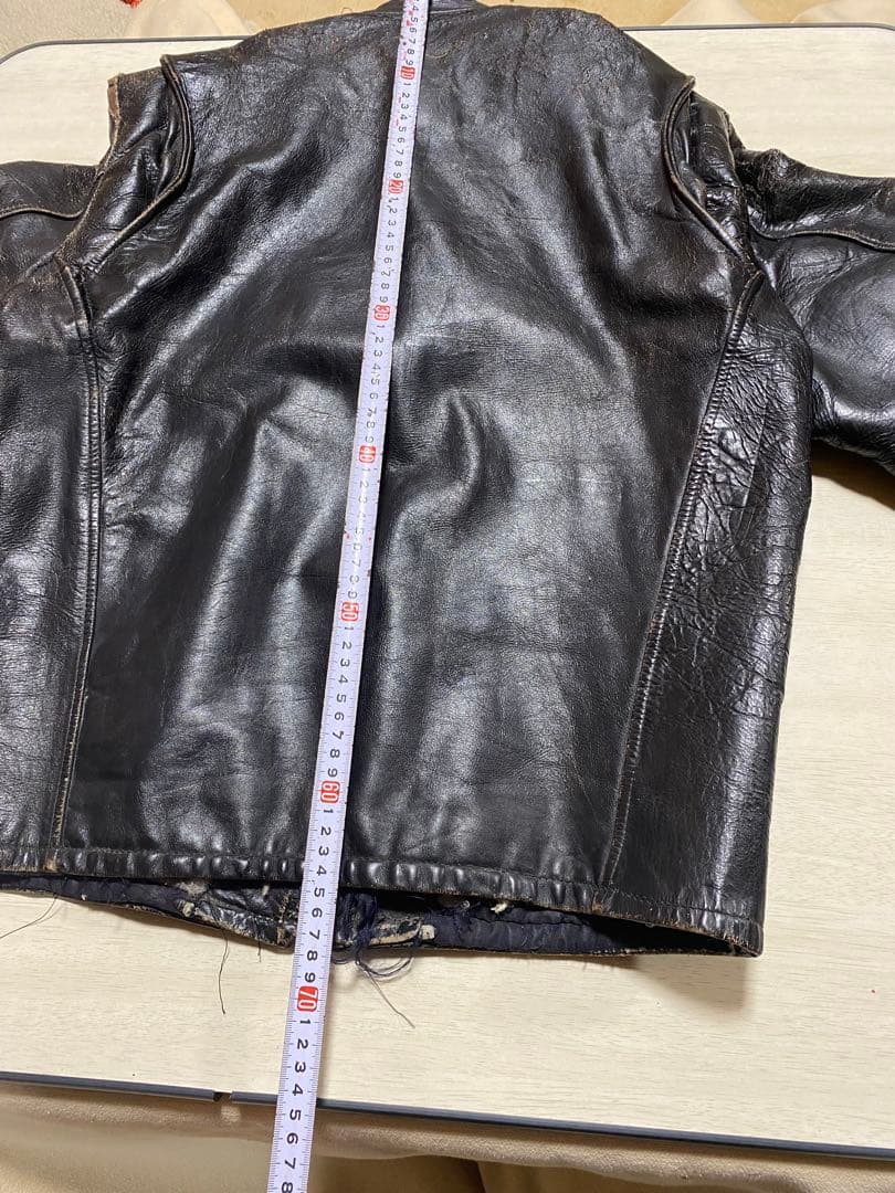 ヴィンテージホースハイド　シングルライダースジャケット