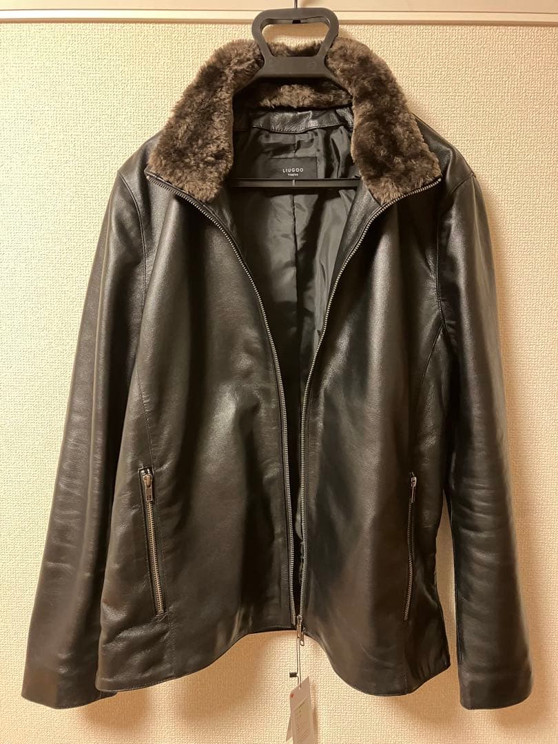 リューグーレザーズ 新品タグ付き 本革ジャケット 羊革 3L