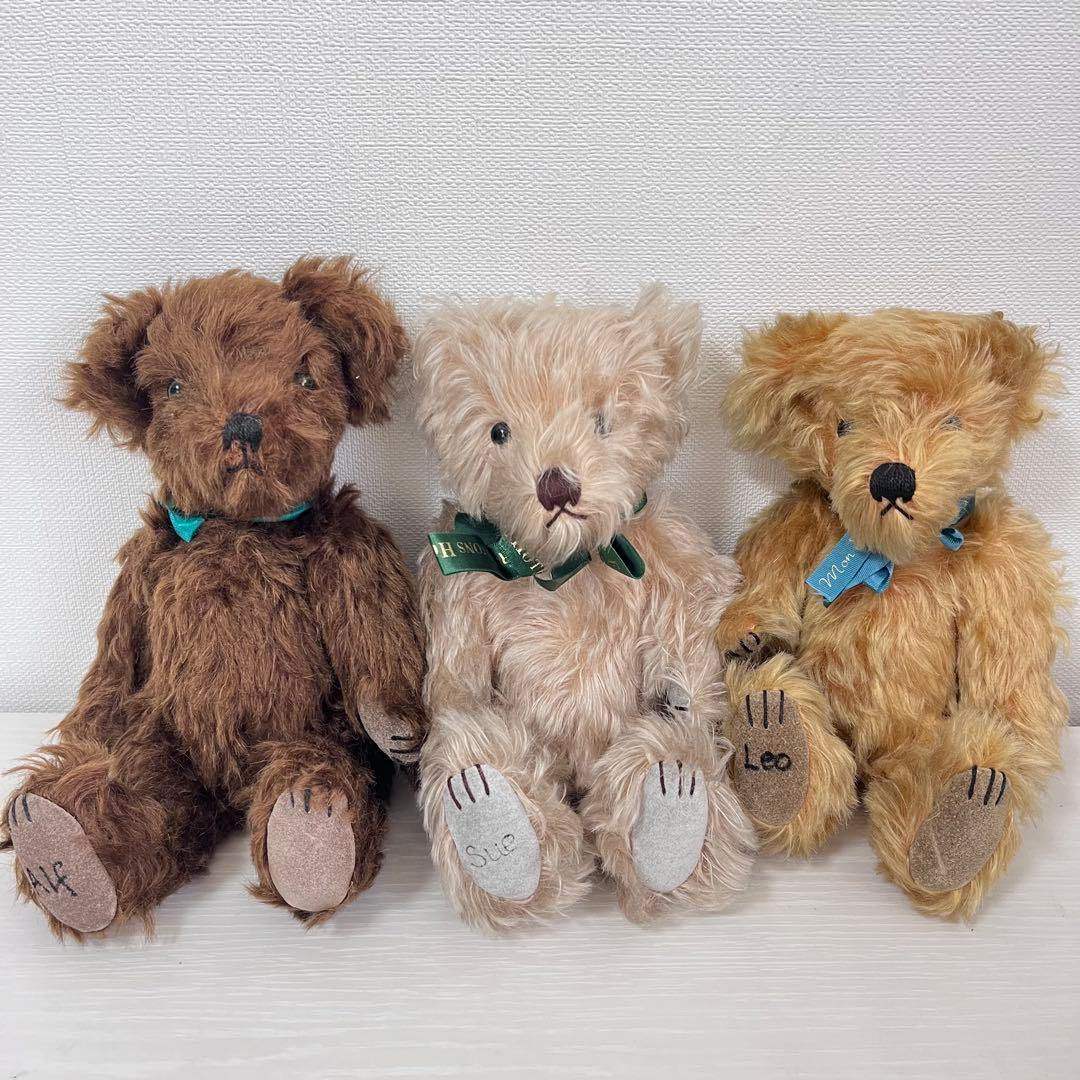 Big Softises社◆ヴィンテージテディベア◆イギリス製◆3体セット