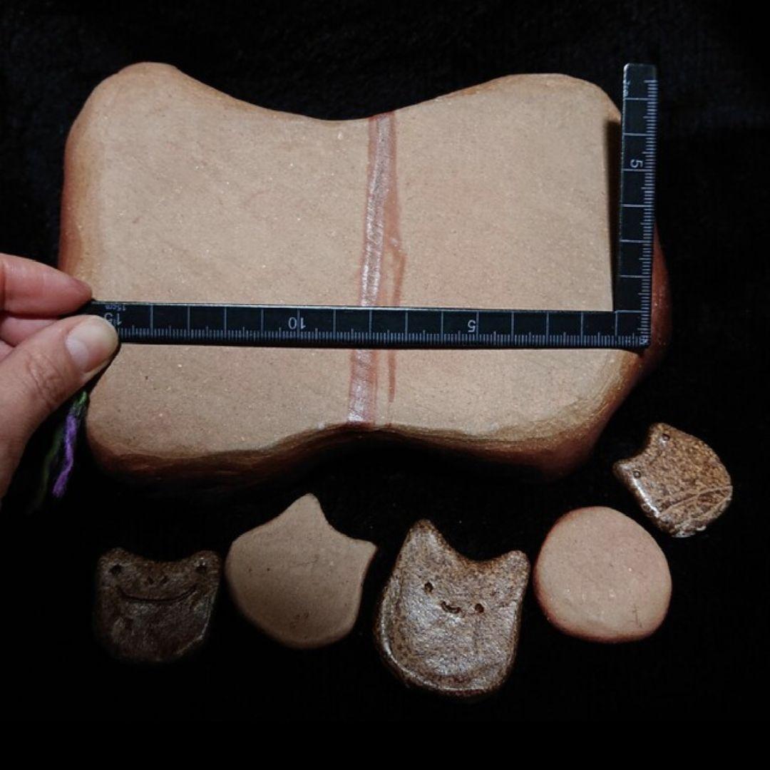 【2325】.皿セット…備前焼