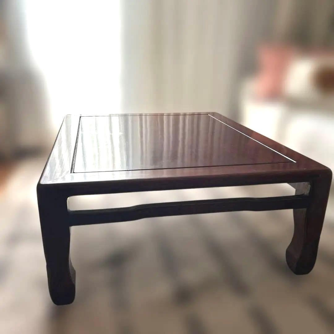 たのメル便　1950年代昭和レトロ　紫檀　ダークブラウン座卓