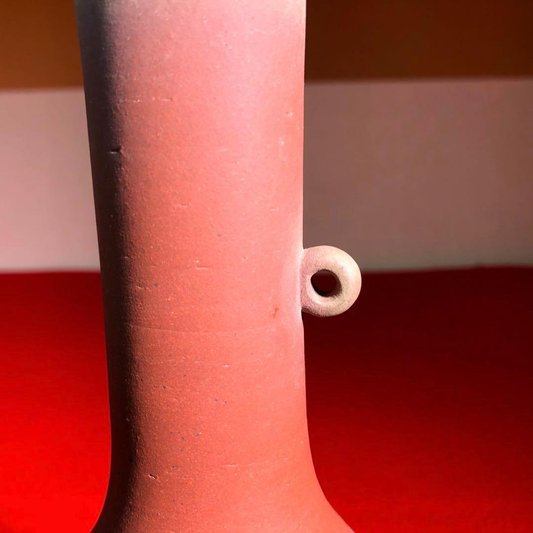 【茶道具】今井政之作　象嵌輪彩花瓶