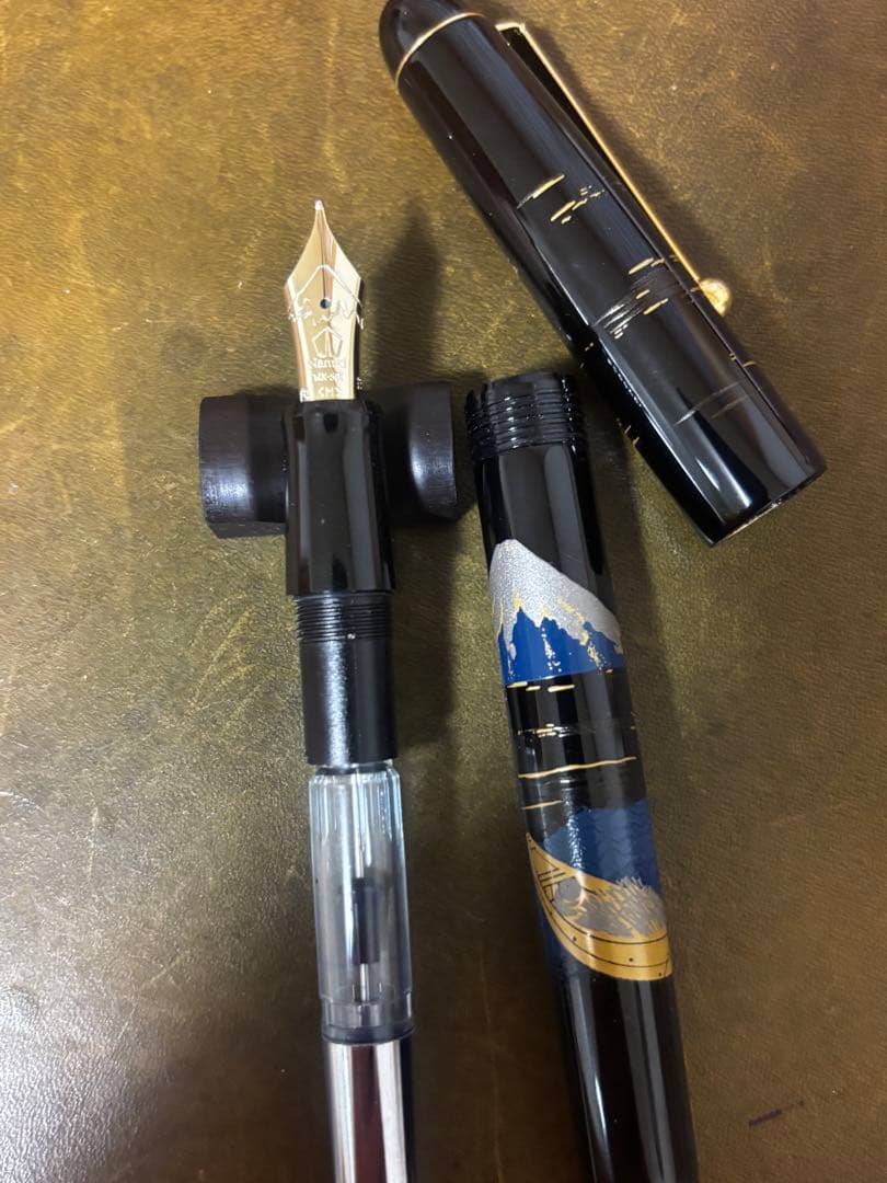 セール！Namiki 万年筆 富士と舟　ナミキ万年筆　中字