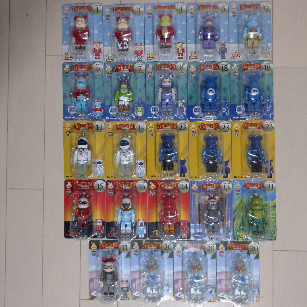 新品未開封ディズニーBE@RBRICK(ベアブリック)1番くじオーナメント24体