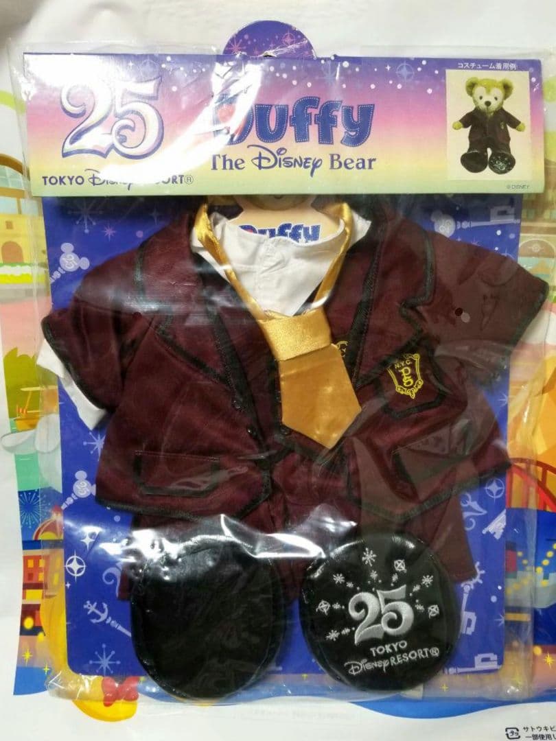 未使用★台紙付　ダッフィー　25周年記念　キャストコスチューム　タワーオブテラー