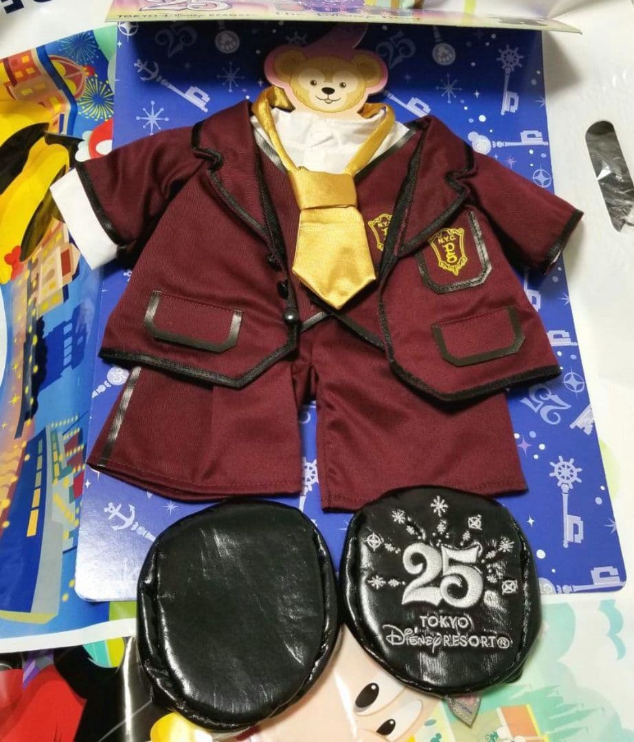 未使用★台紙付　ダッフィー　25周年記念　キャストコスチューム　タワーオブテラー