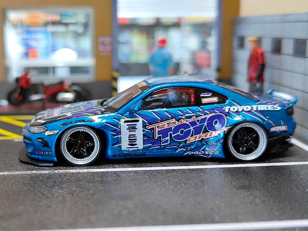 MINIGT トミカ改造 日産 S15 シルビア ドリ車☆ D1ホットウィール