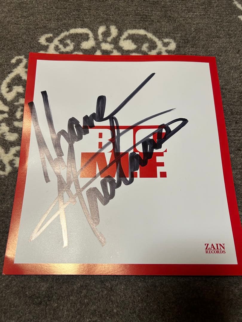 B'z シェーン ガラス サイン色紙＆PARTY DUDE冊子