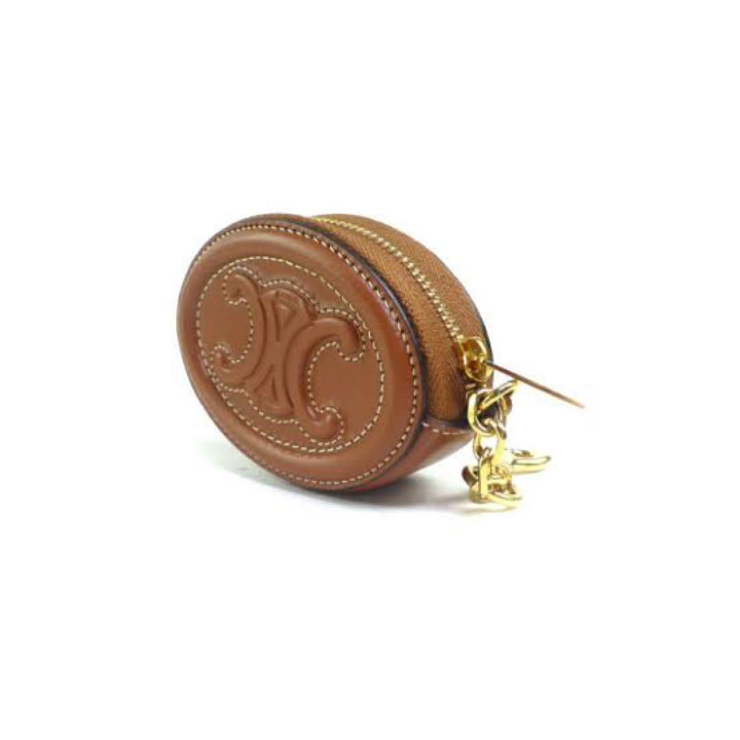 未使用 CELINE トリオンフ キュイル パース ケース タン