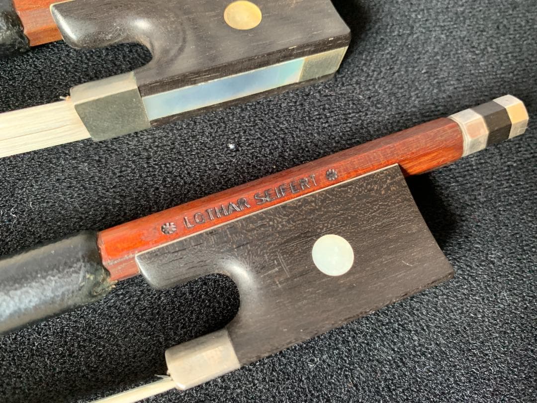 ドイツ製 ４／４サイズ バイオリン弓　Ｌ／Ｗ・ＳＥＩＦＥＲＴ ２本