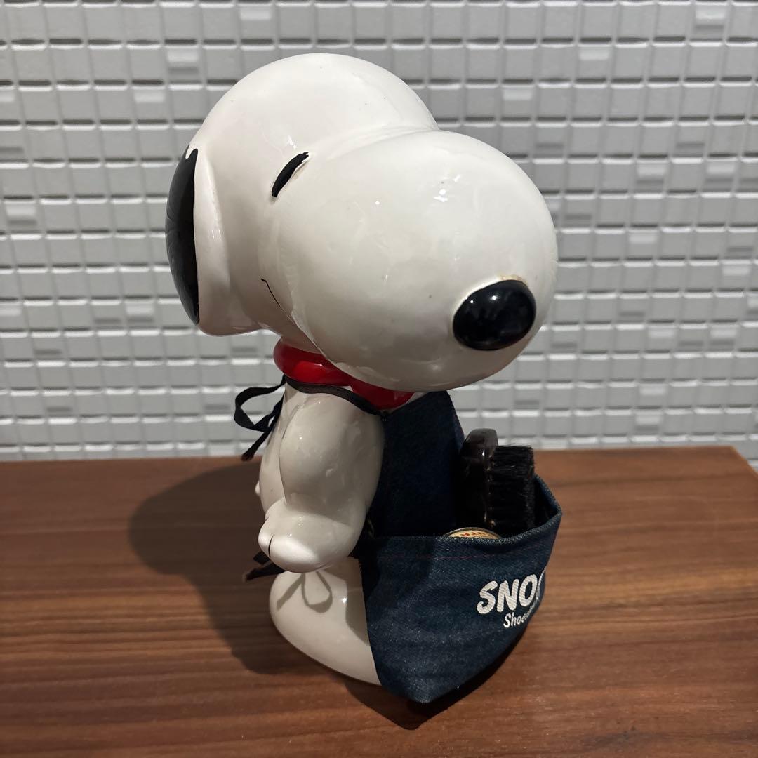 SNOOPY スヌーピー シューシャインキット 陶器 レトロ レア 希少 デニム