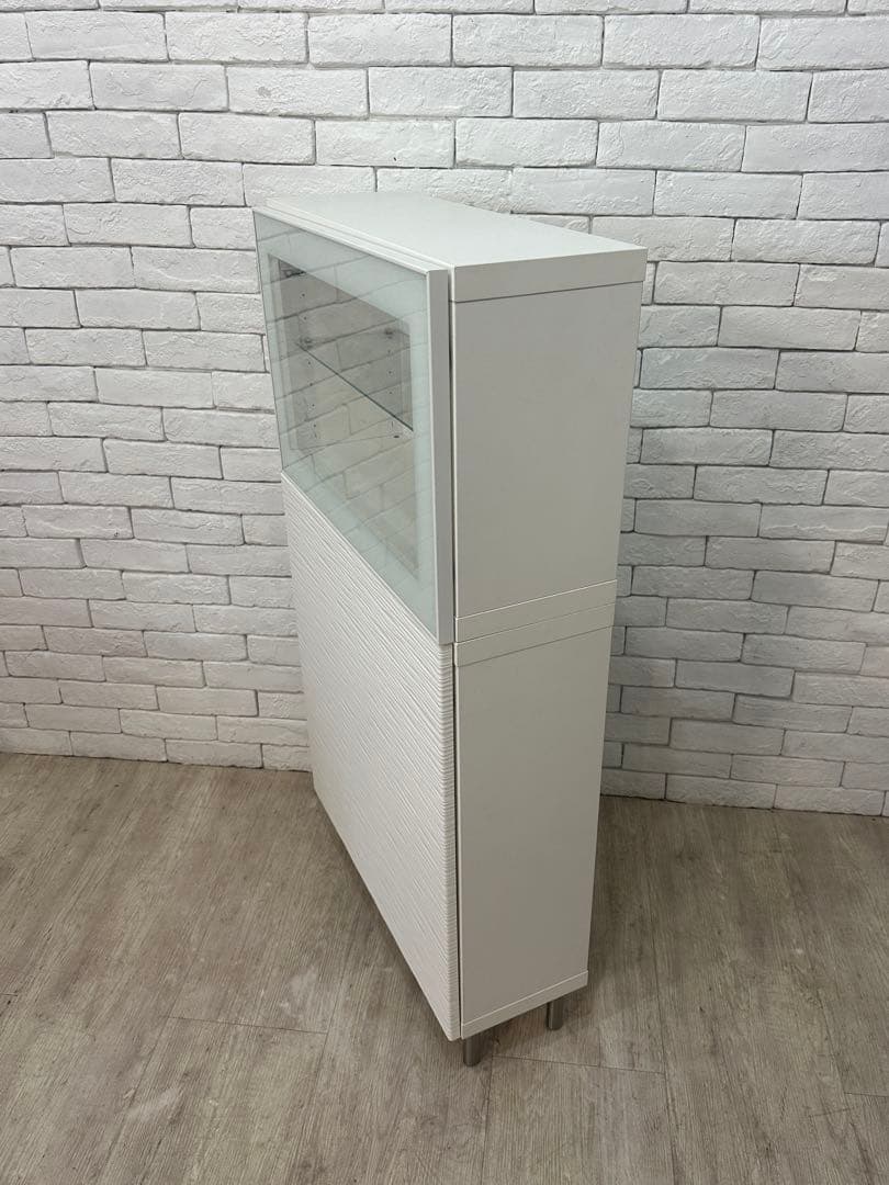 A 【東京都内23区配送無料】棚　収納　陳列　リビング　キッチン　食器棚　ガラス