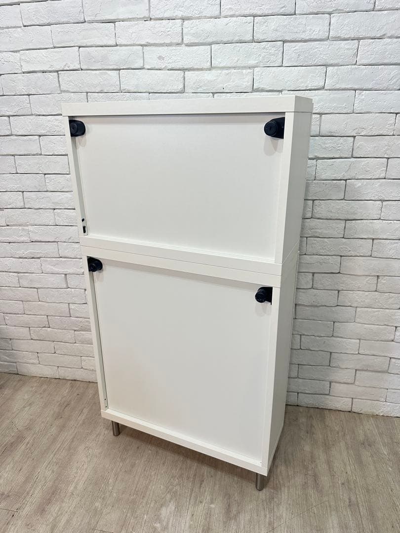 A 【東京都内23区配送無料】棚　収納　陳列　リビング　キッチン　食器棚　ガラス