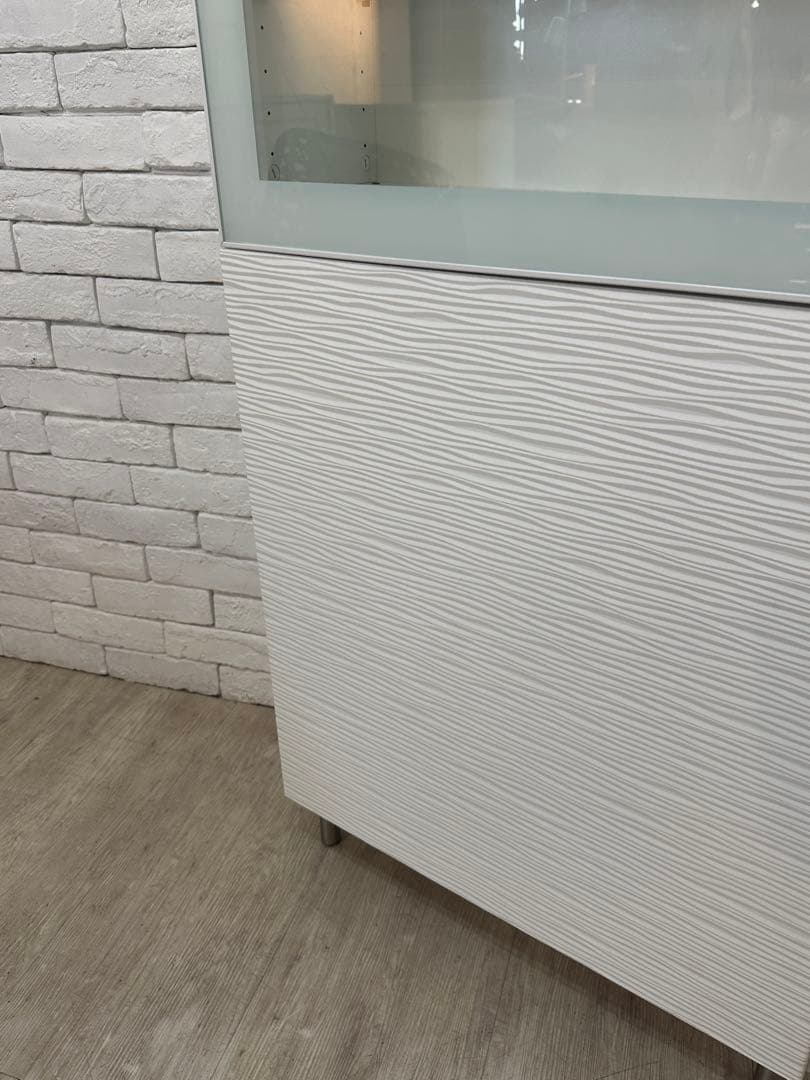 A 【東京都内23区配送無料】棚　収納　陳列　リビング　キッチン　食器棚　ガラス