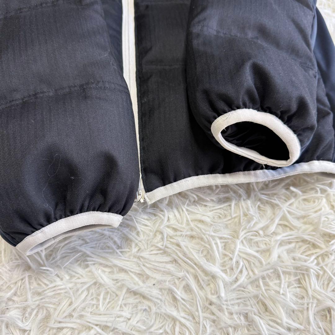 【パーリーゲイツ】美品 ダウンジャケット ブラック ワッペン 0 レディース