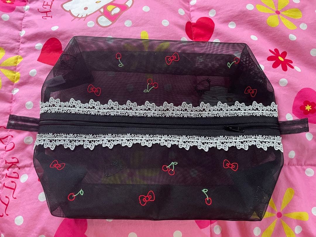 【希少昭和レトロ1980年代】キティちゃんランジェリー入れ　未使用品