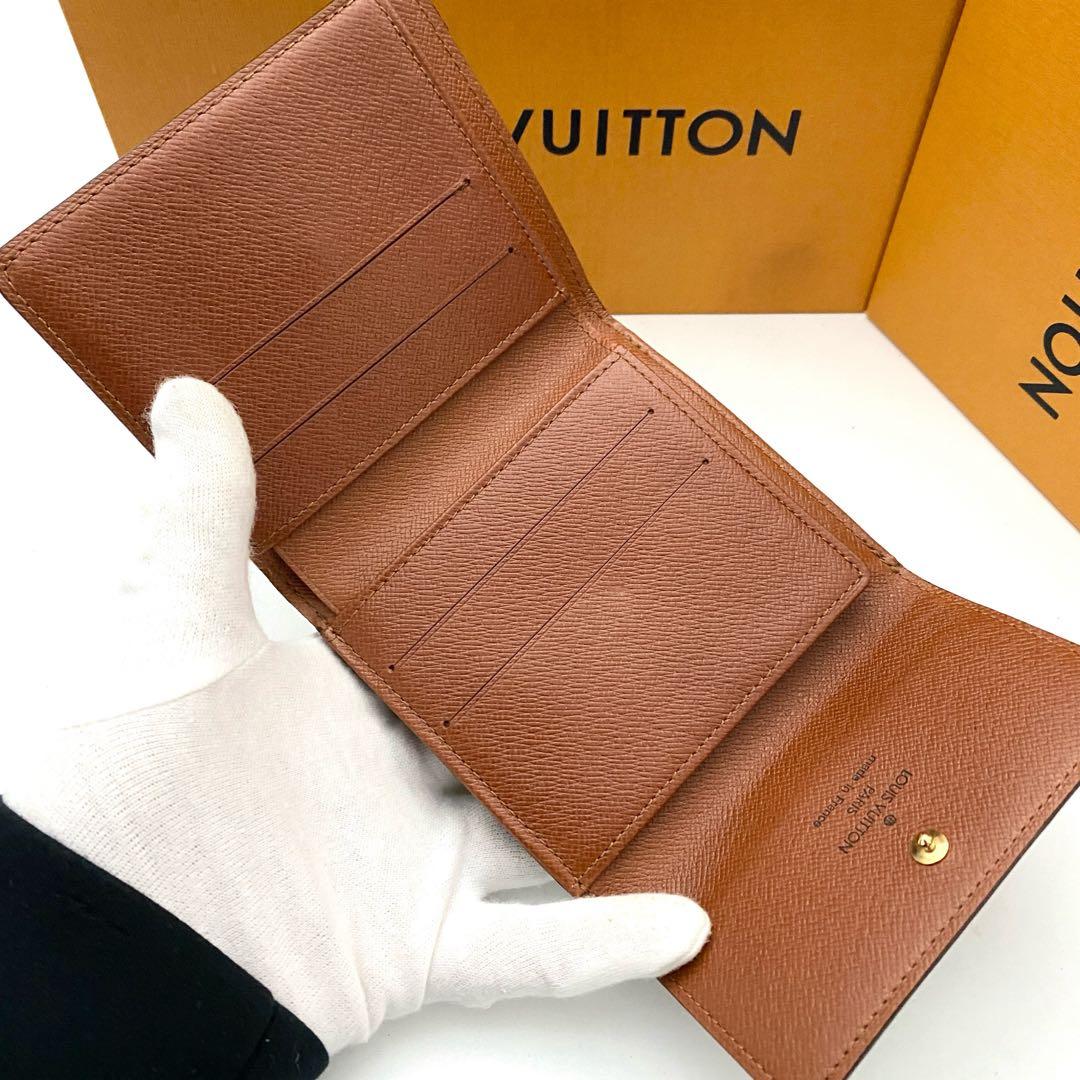 訳あり未使用品　ルイヴィトン　モノグラム　エリーズ　折り財布　wホック